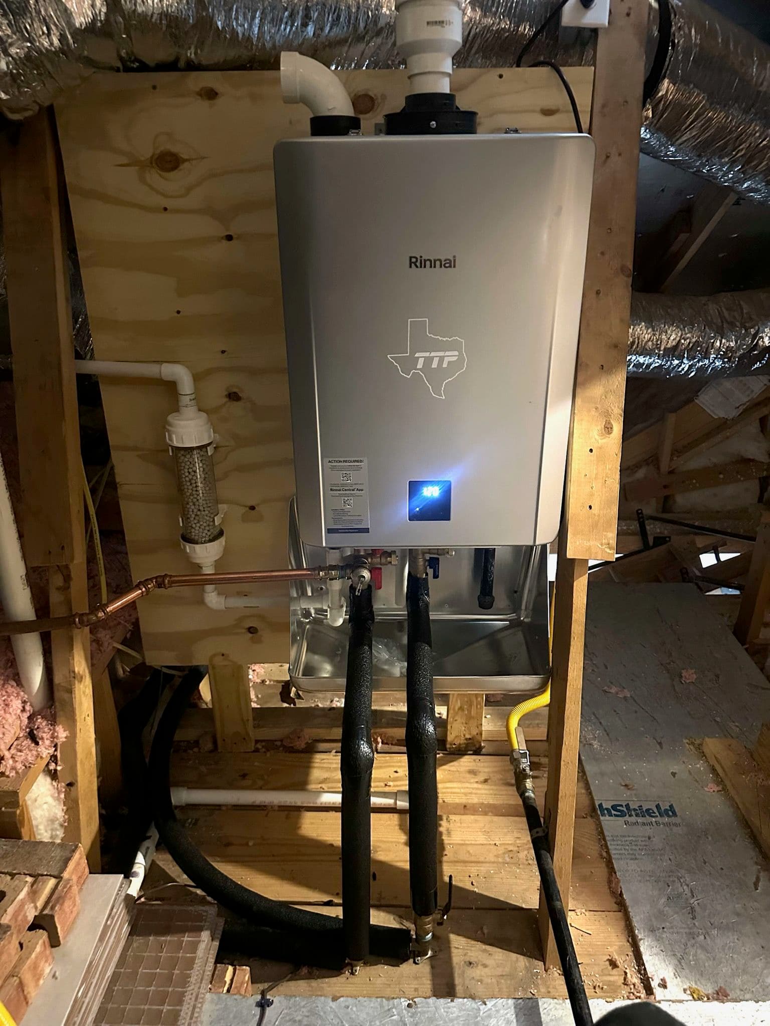 Project Efficient Rinnai Tankless Water Heater Installation in San Antonio image